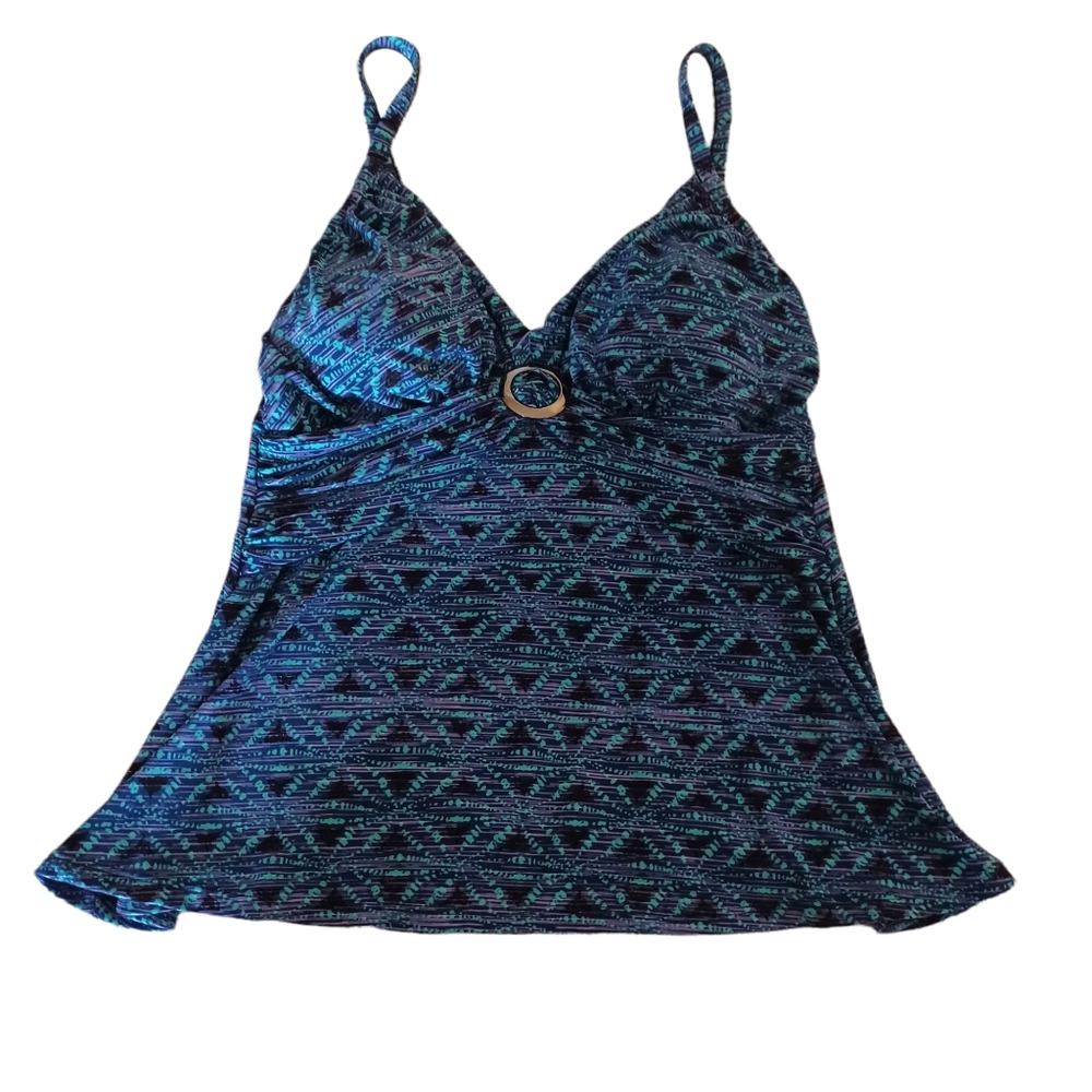 St John's Bay tankini top swimwear size 8